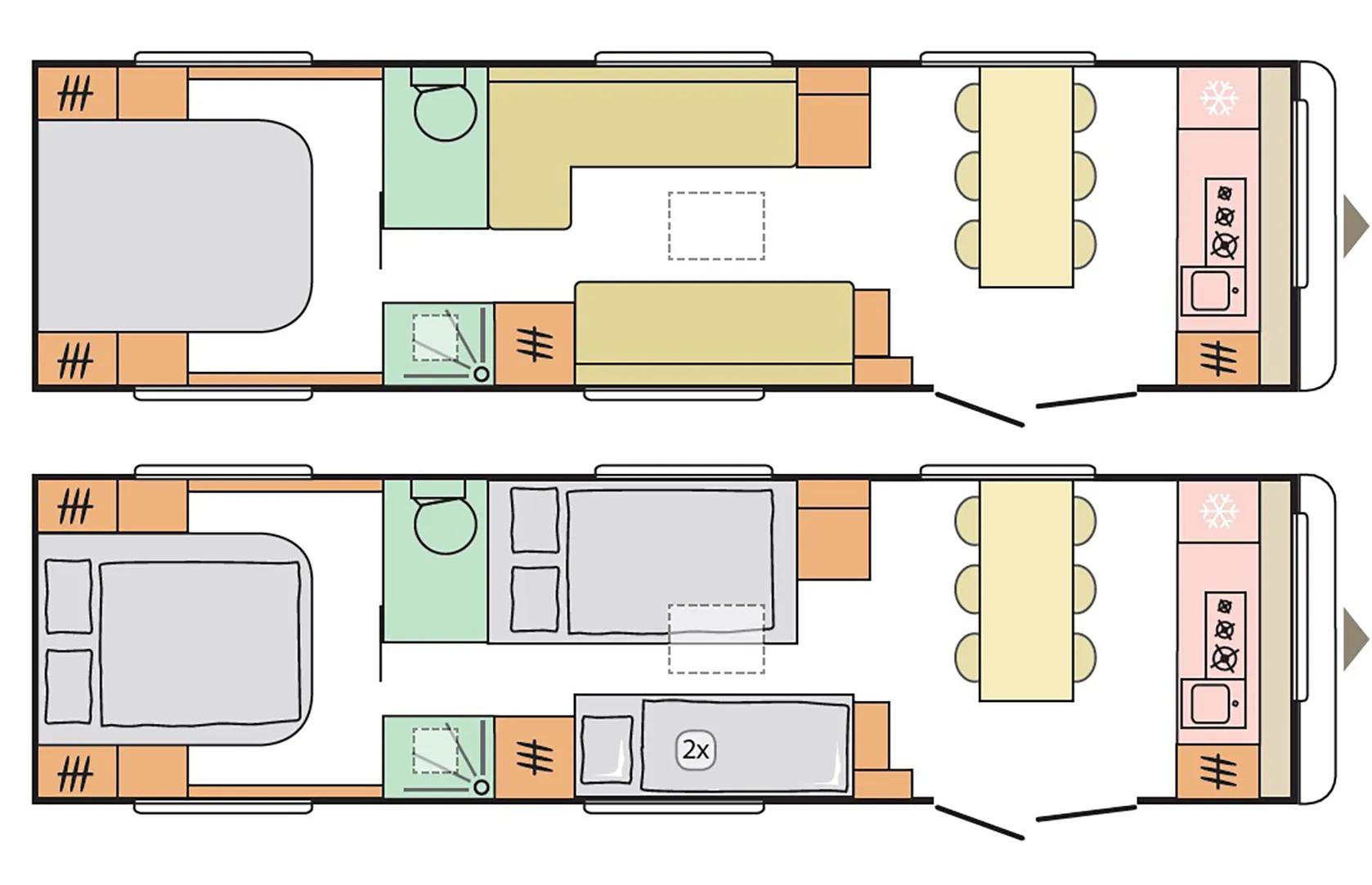 Lageplan des Luxus Wohnwagen Astella am Camping Resort Riegersburg